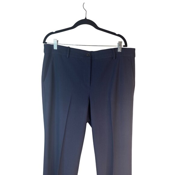 Talbots Womens Windsor Size 14 Pants Dark Navy Polyester Blend - Picture 4 of 14